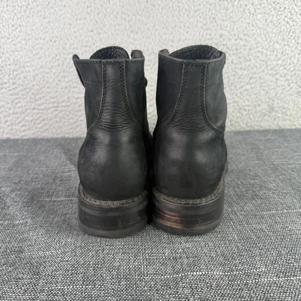 Thursday Boot Co Captain Boot Mens 10.5 Black Matte Leather Lace Up Cap Toe